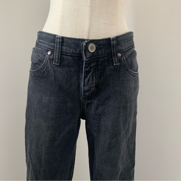 Wrangler Black Q Baby No Back Gap Mid-Rise Boot Cut Riding Jeans - Picture 2 of 14